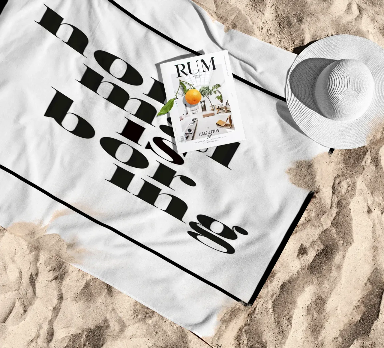 normaal is saai strandhanddoek van art quots shop