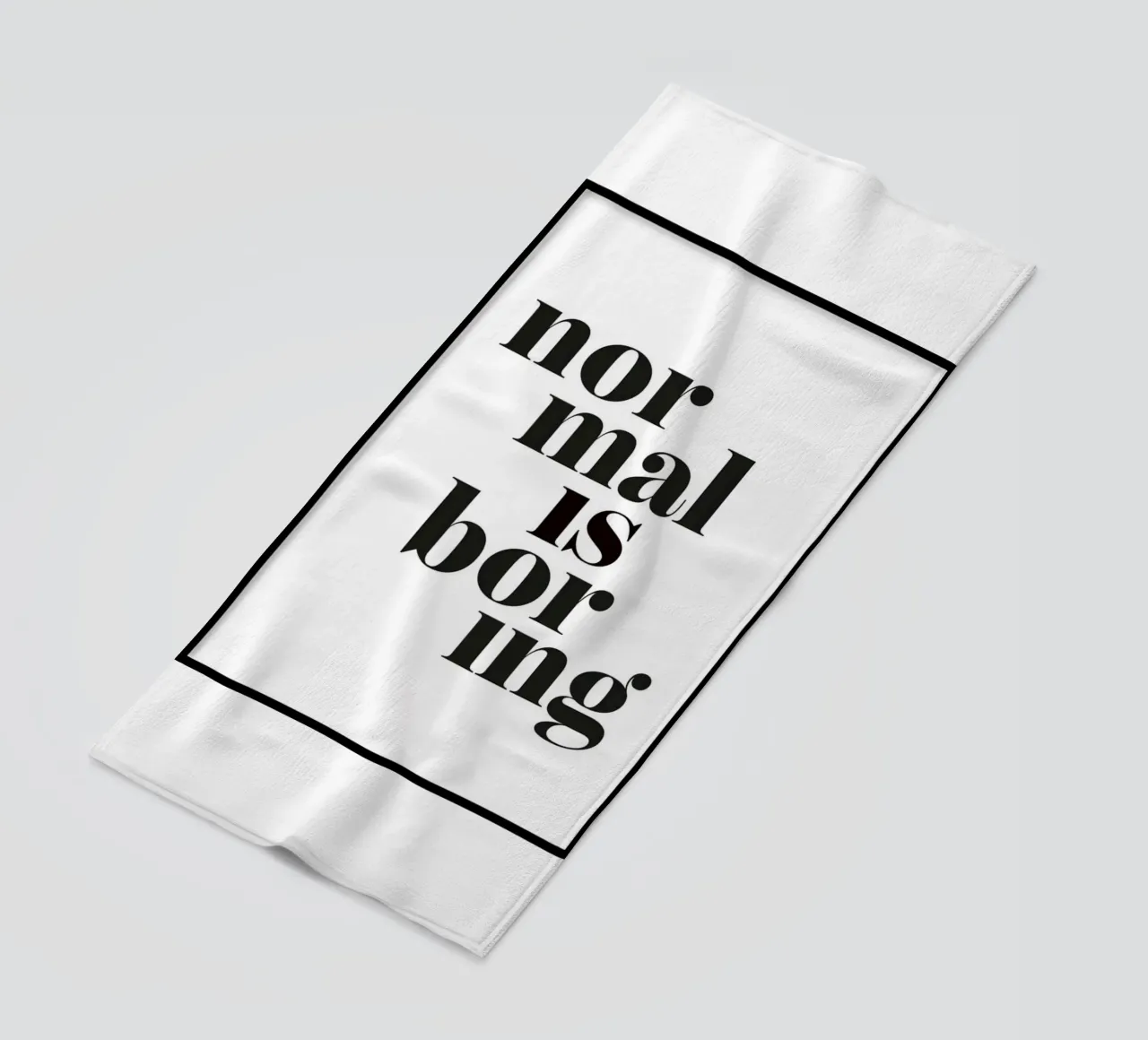 normaal is saai strandhanddoek van art quots shop