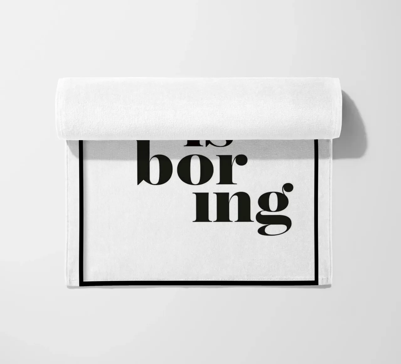 normaal is saai strandhanddoek van art quots shop
