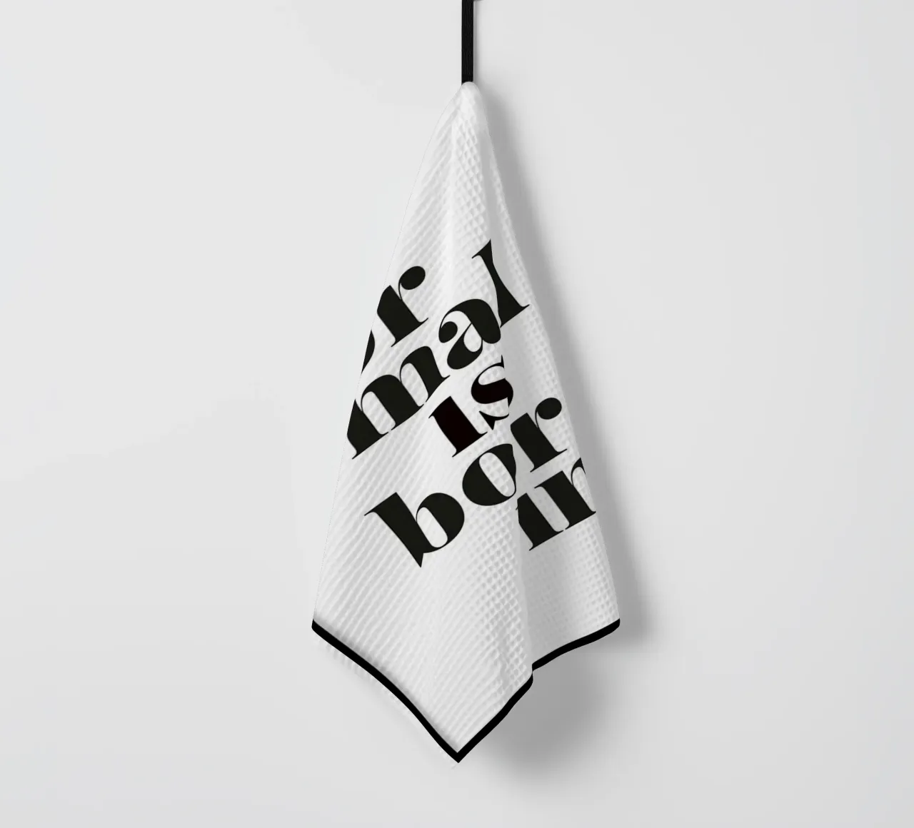 normaal is saai theedoek van art quots shop