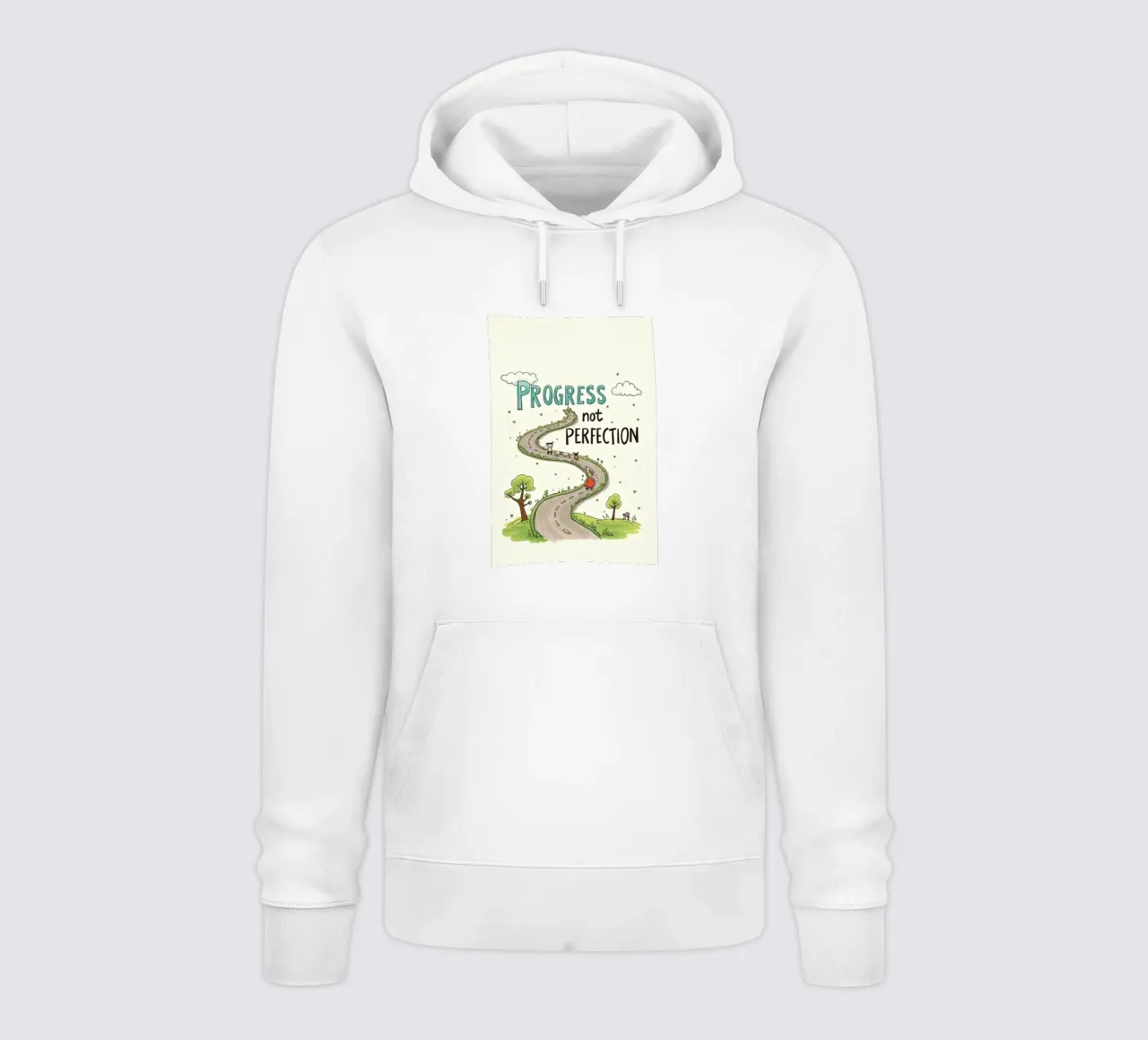 progresso non perfezione felpa con cappuccio da art quots shop