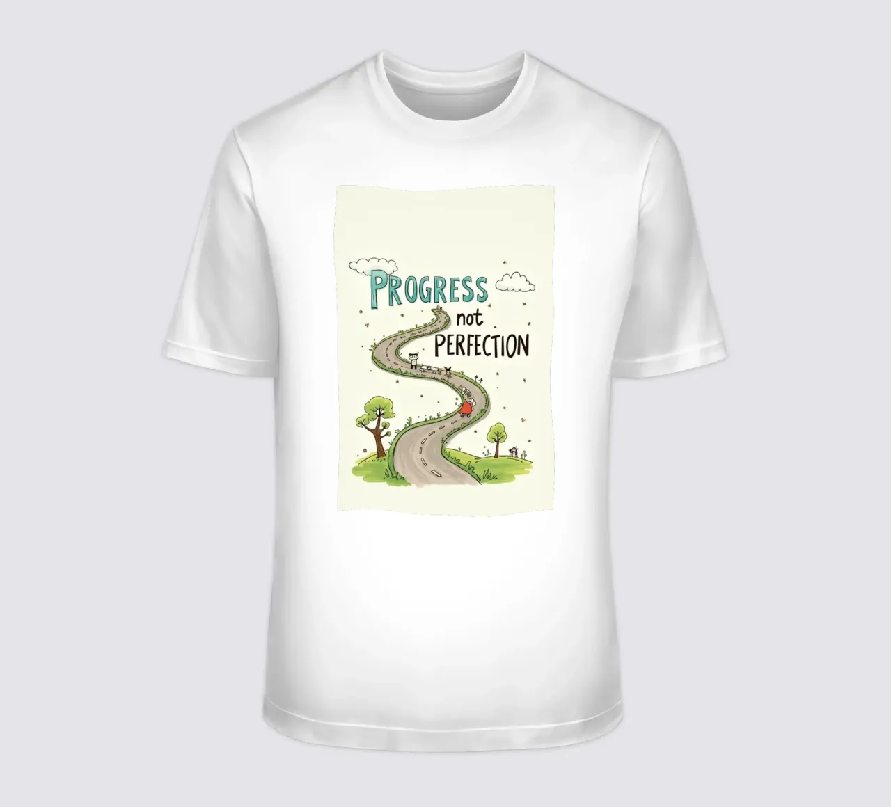progresso non perfezione t-shirt da art quots shop