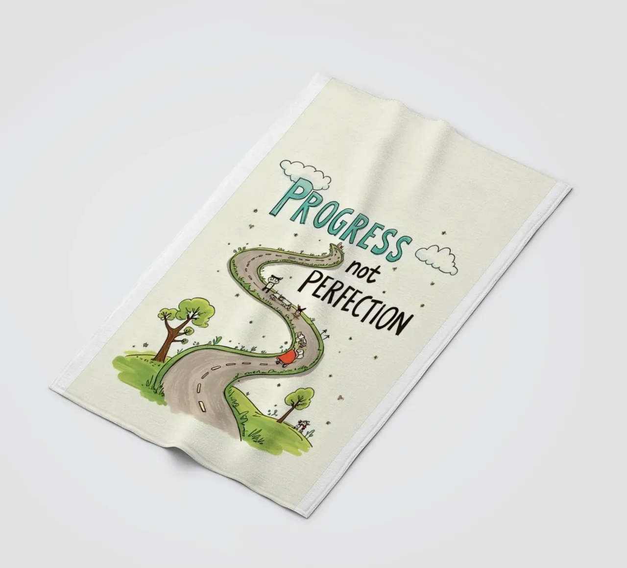 progresso non perfezione coperta in pile da art quots shop