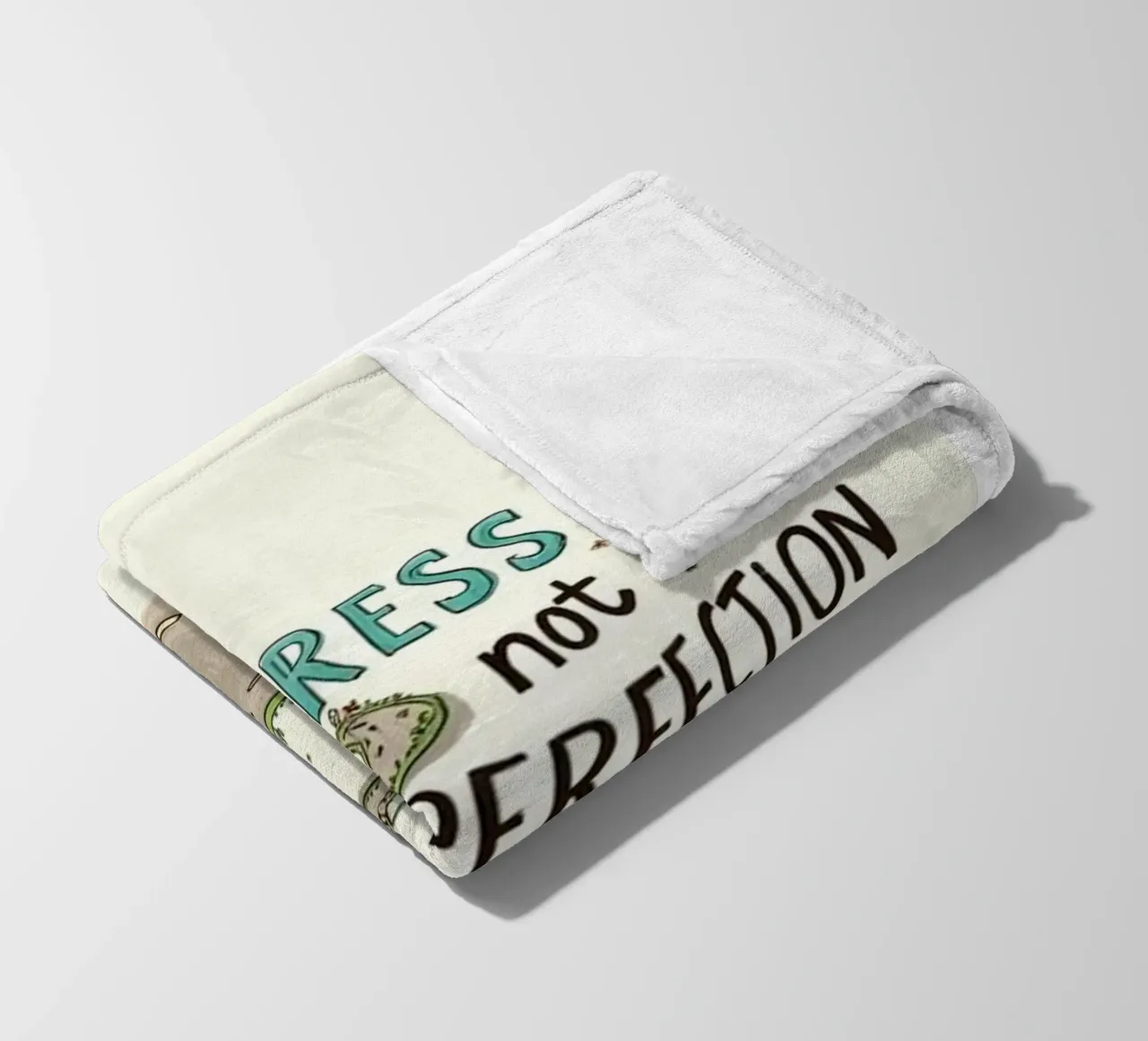 progresso non perfezione coperta in pile da art quots shop