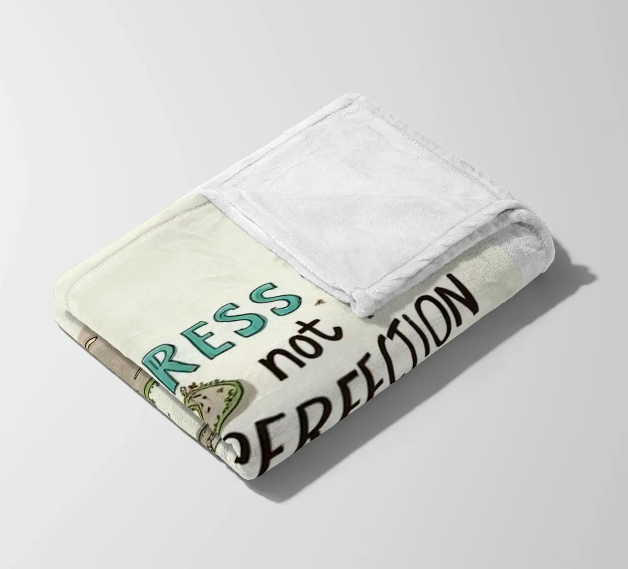 progresso non perfezione coperta in pile da art quots shop