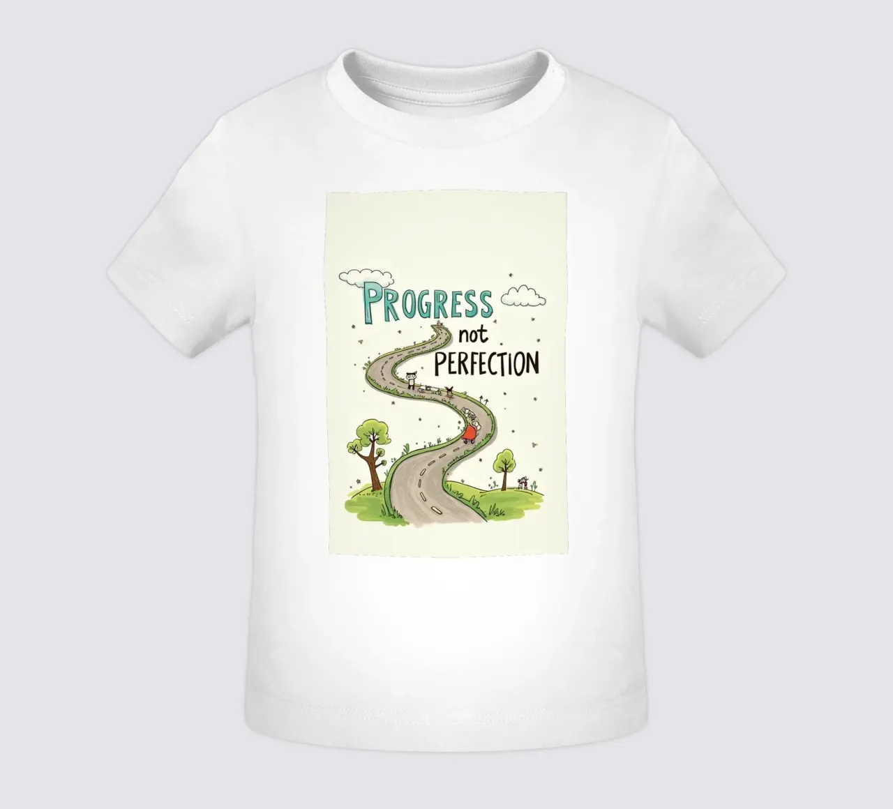 progresso non perfezione maglietta neonato da art quots shop