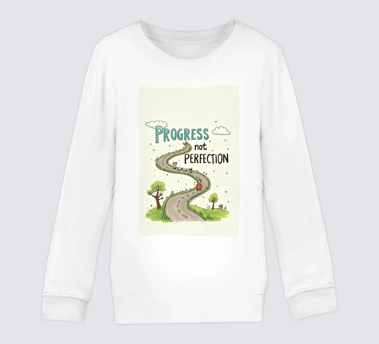 progresso non perfezione felpa bambino da art quots shop