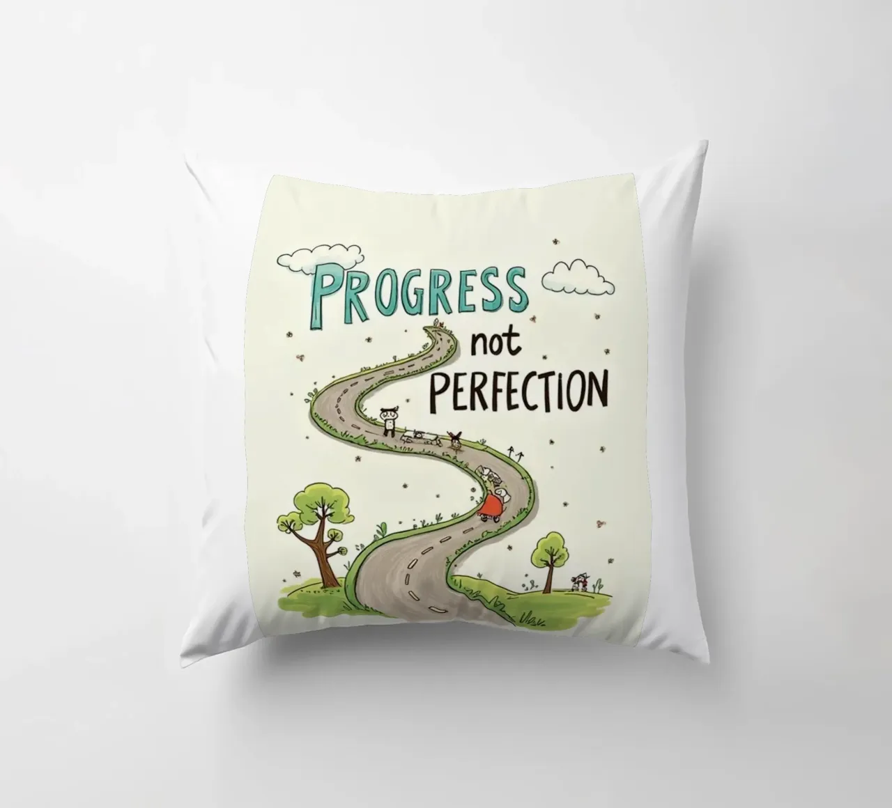 progresso non perfezione cuscino da art quots shop