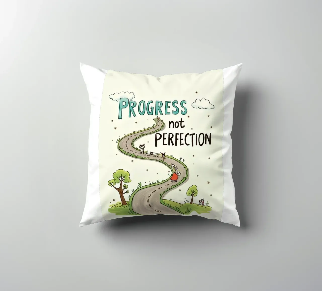progresso non perfezione cuscino da art quots shop