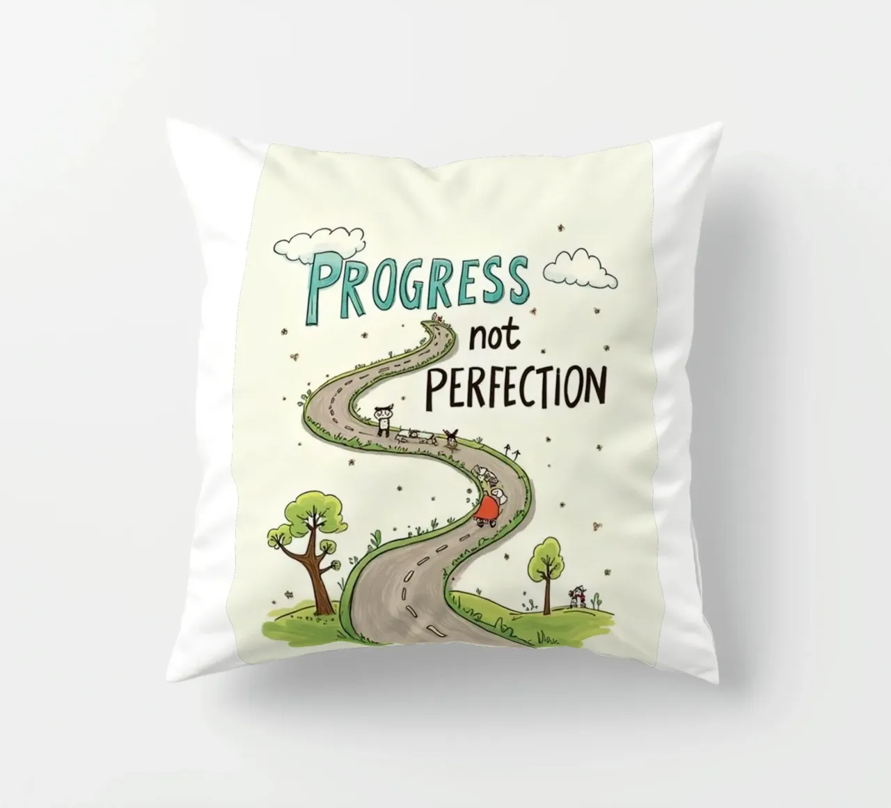 progresso non perfezione cuscino da art quots shop