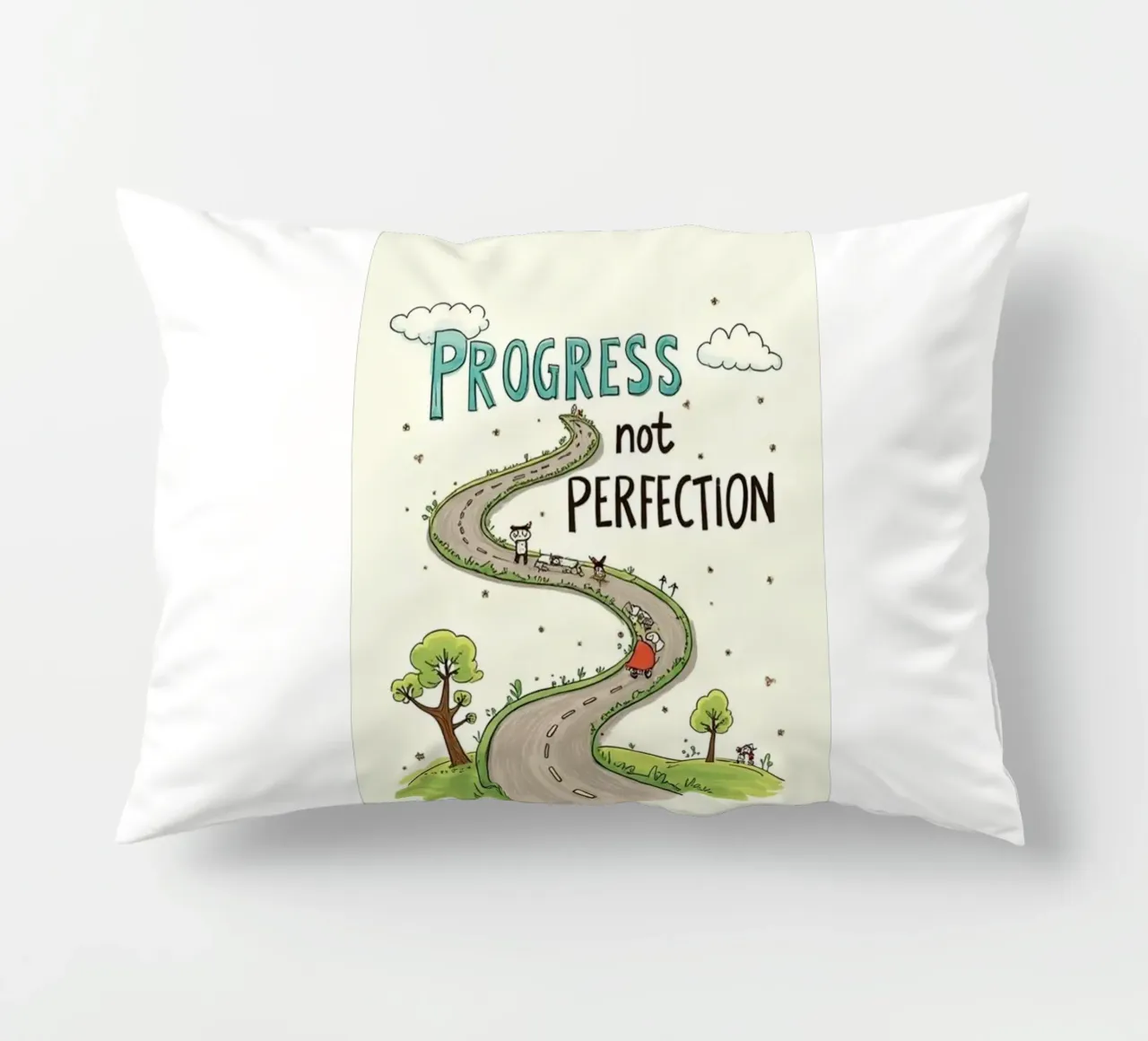 progresso non perfezione cuscino da art quots shop