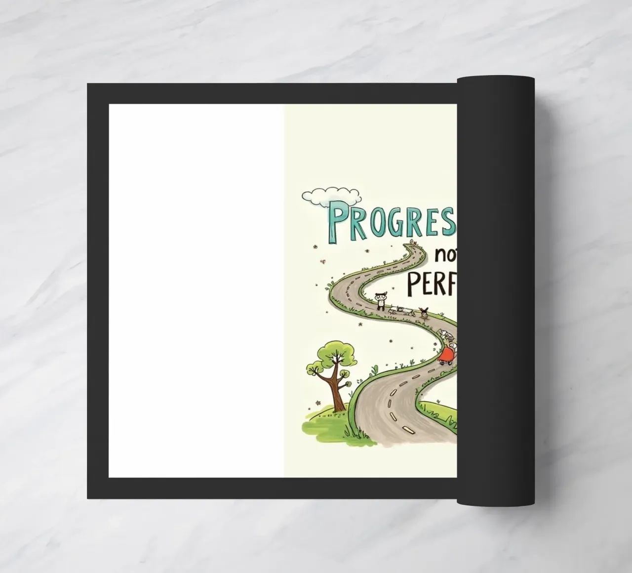 progress not perfection doormat by art quots shop
