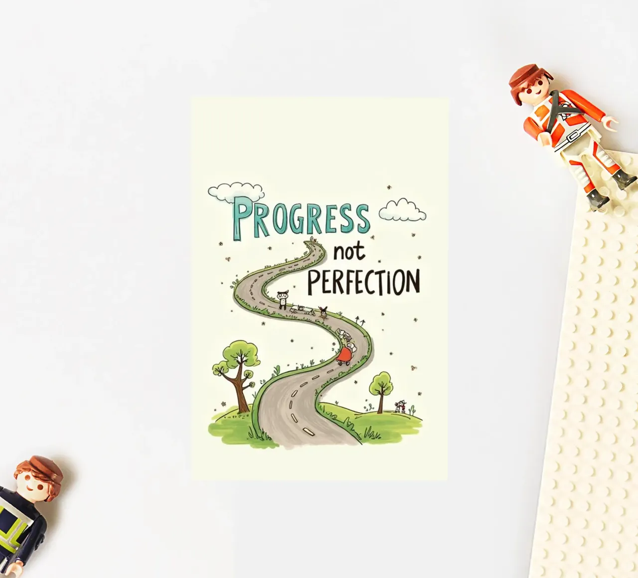 progresso non perfezione adesivo da art quots shop