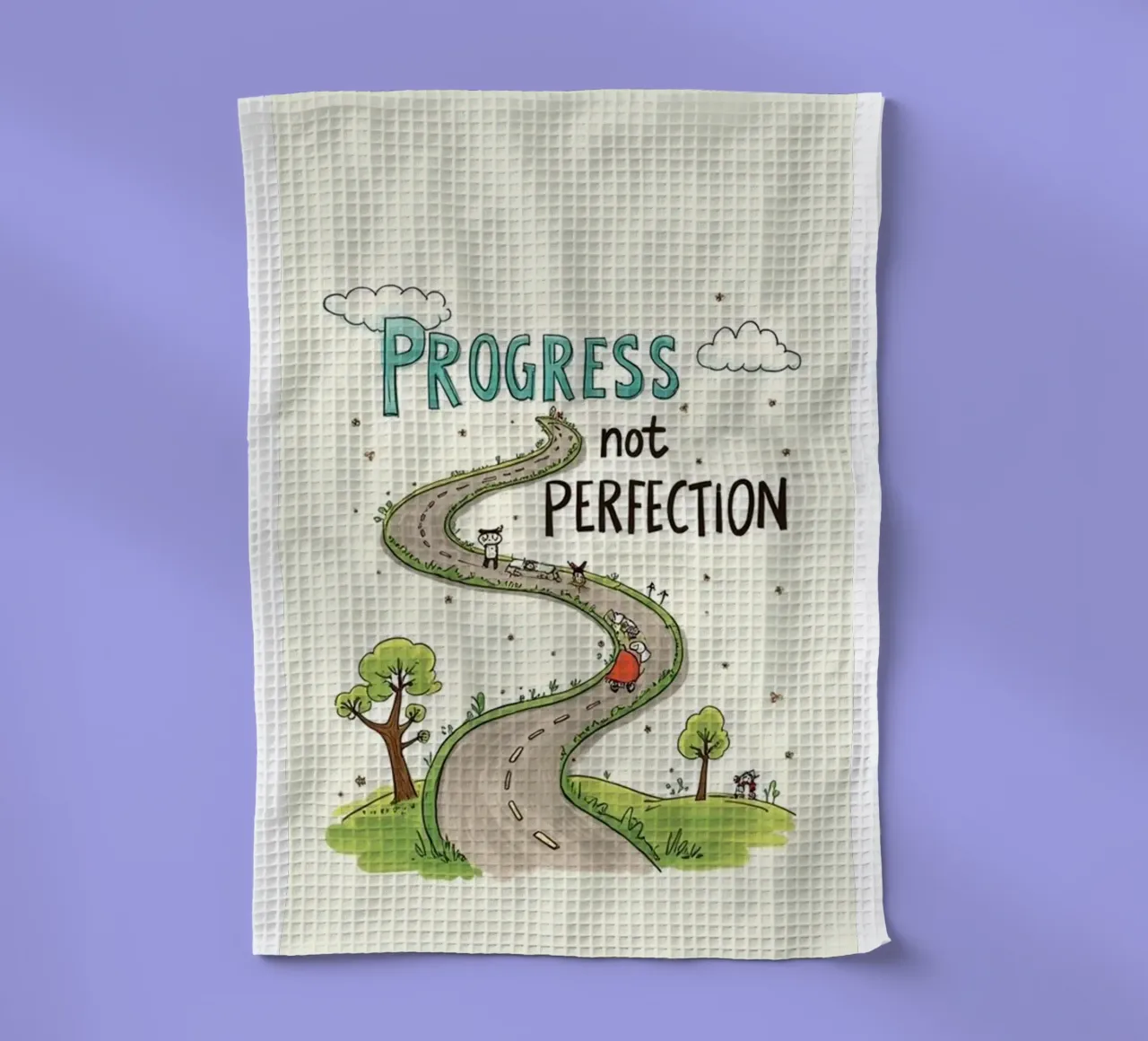 progresso non perfezione canovaccio da cucina da art quots shop