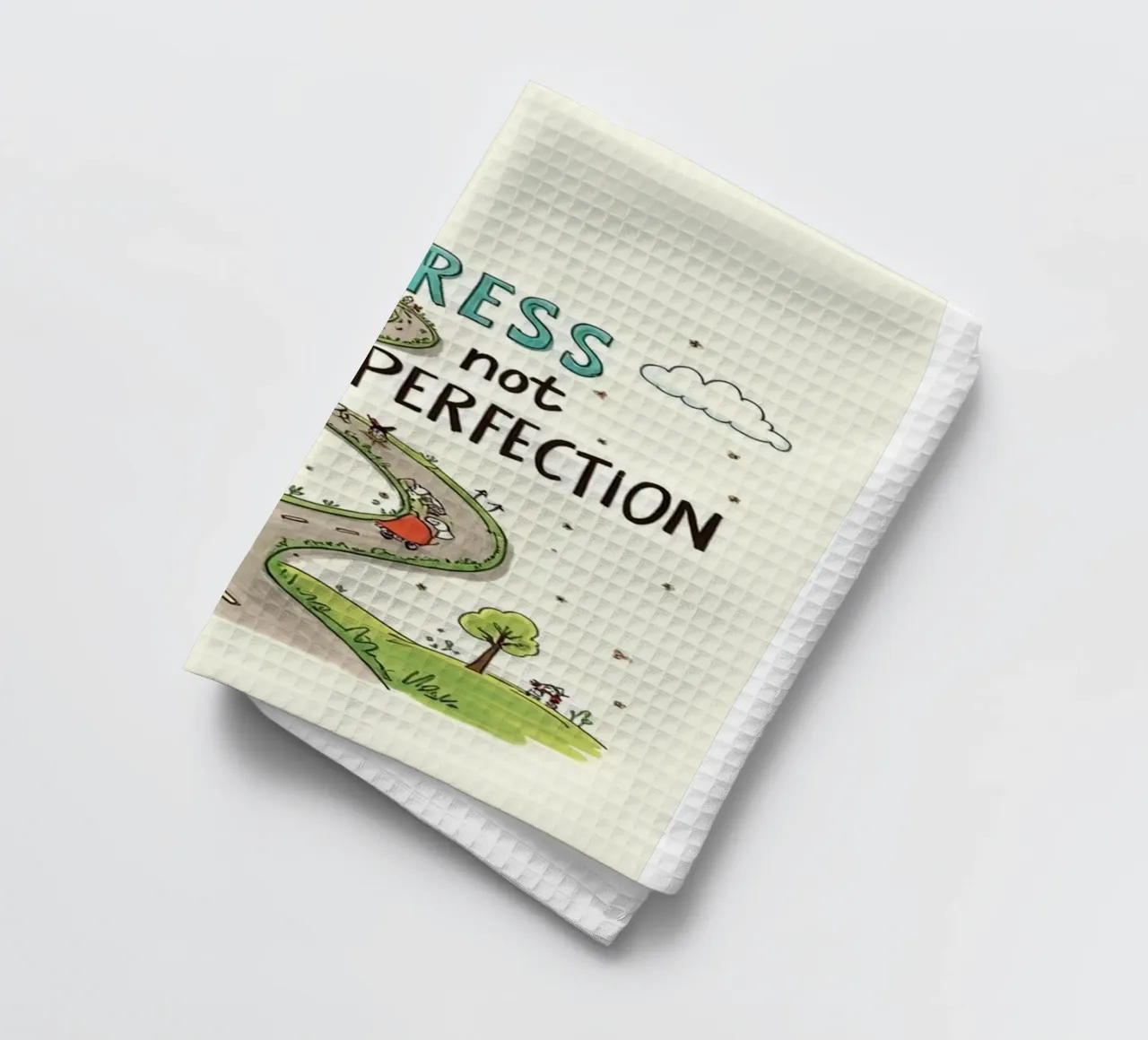 progresso non perfezione canovaccio da cucina da art quots shop