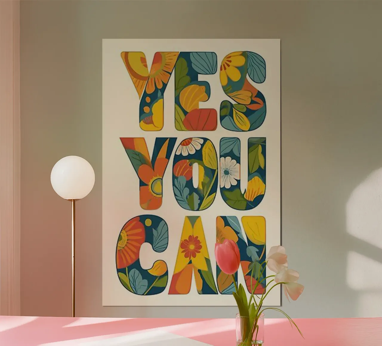 yes you can poster con telaio in legno da art quots shop