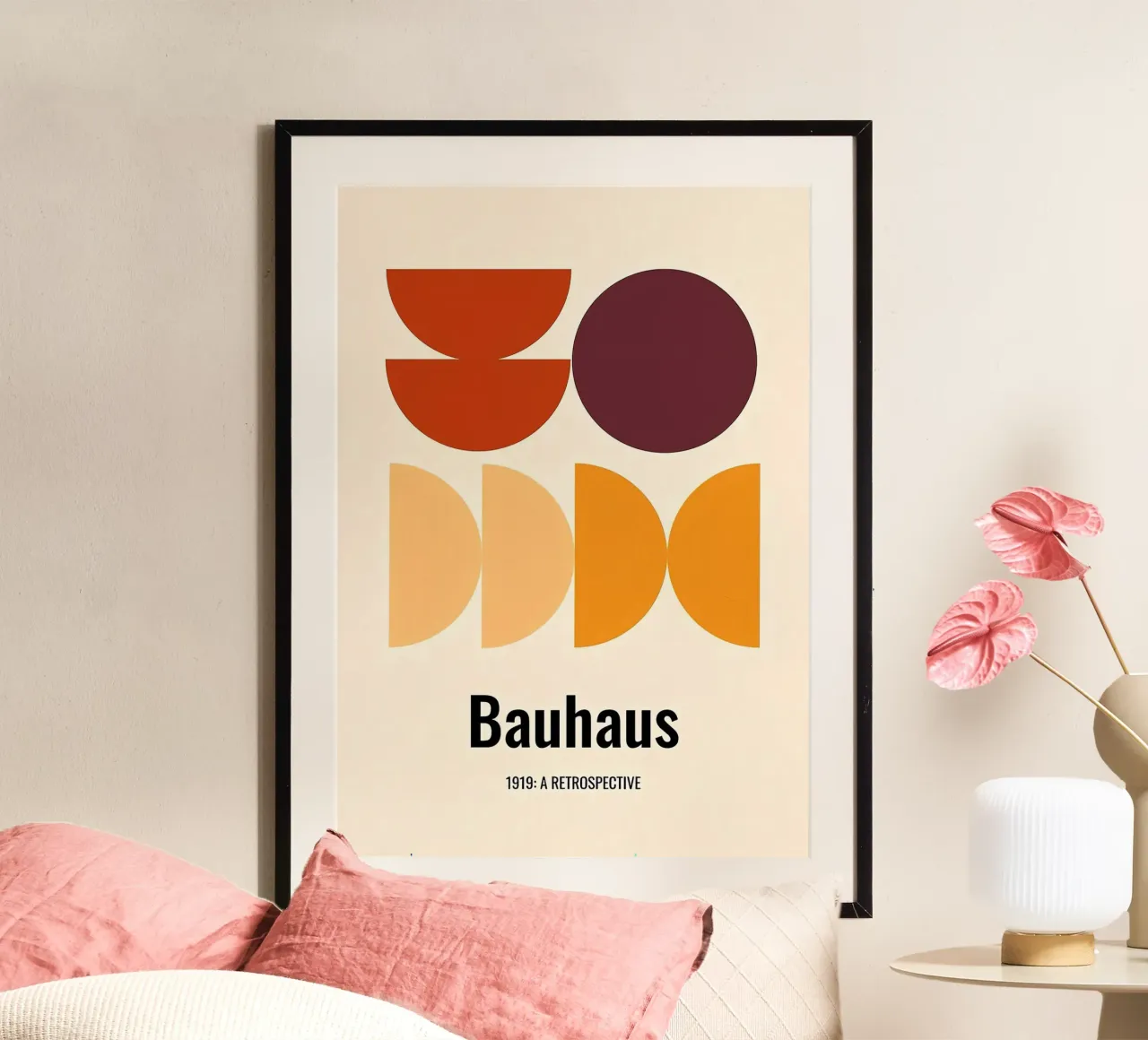 Bauhaus 1919 poster con telaio in alluminio da Narciso