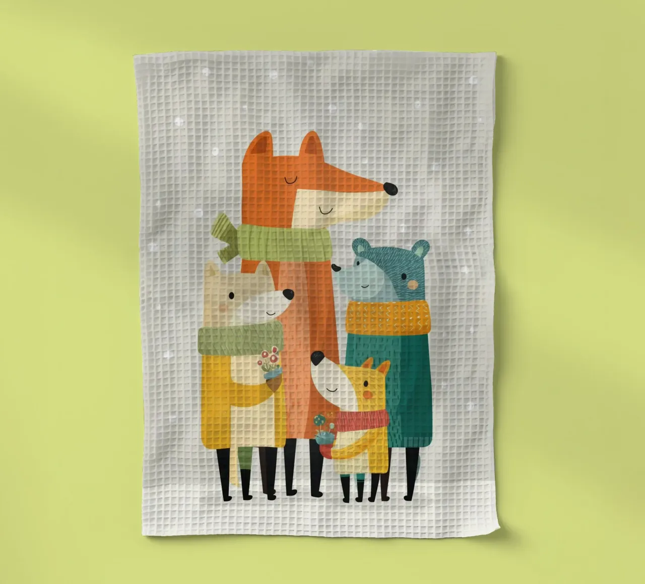 Cozy Critters canovaccio da cucina da Kiara