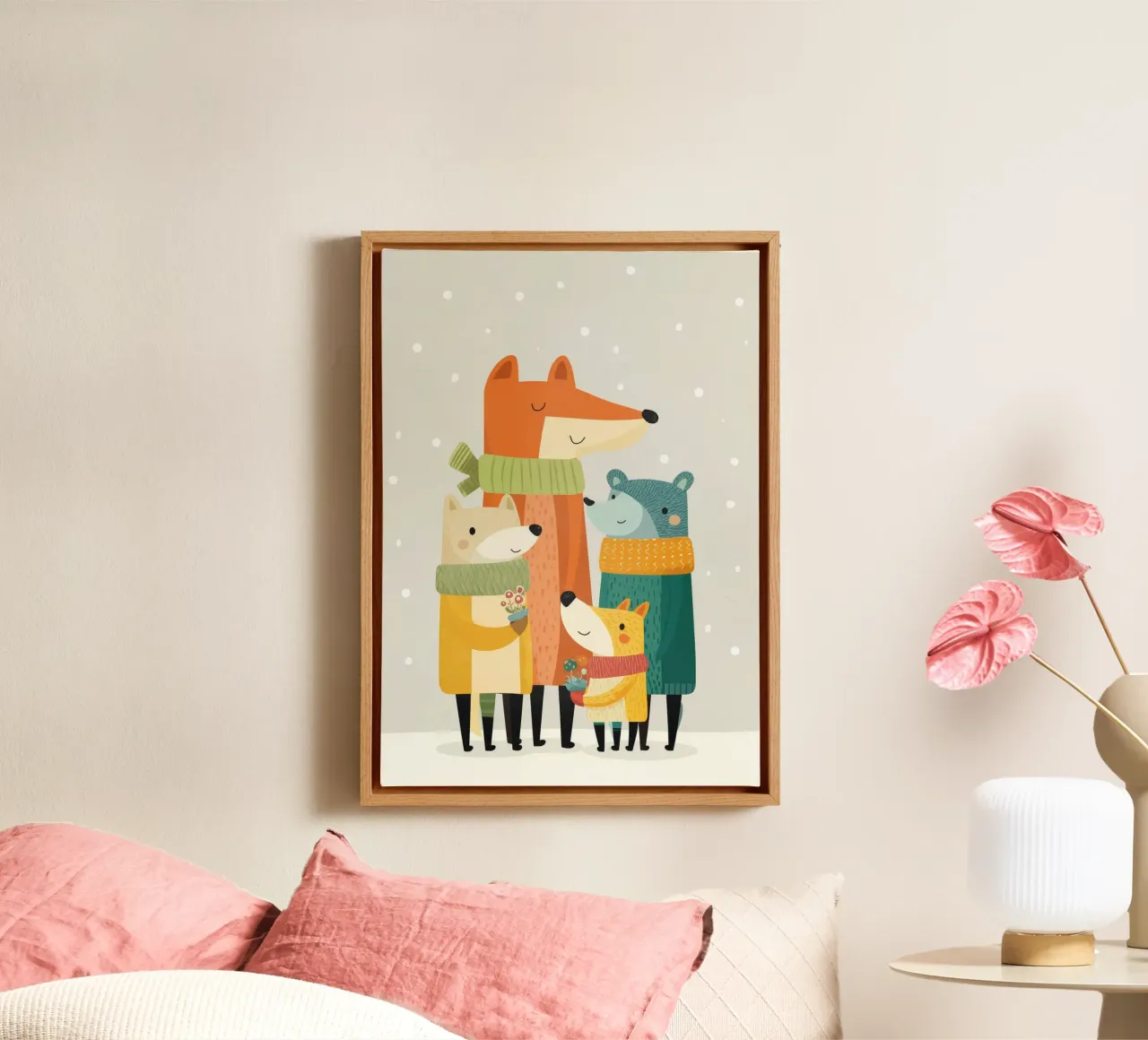 Cozy Critters canvas met Baklijst van Kiara