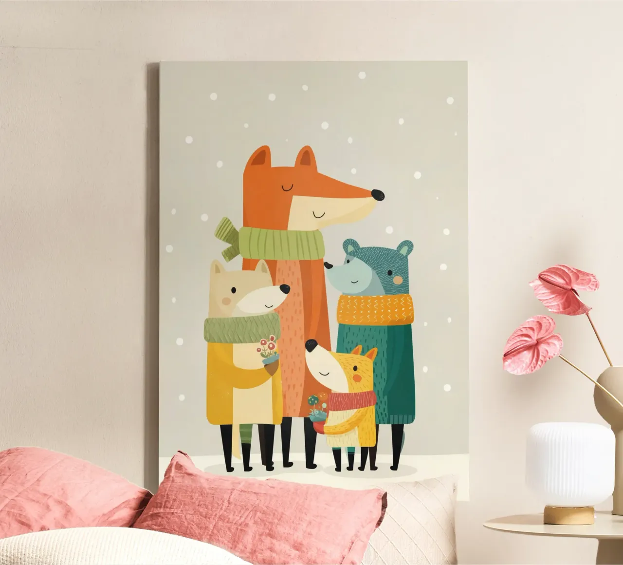 Cozy Critters canvas met Baklijst van Kiara