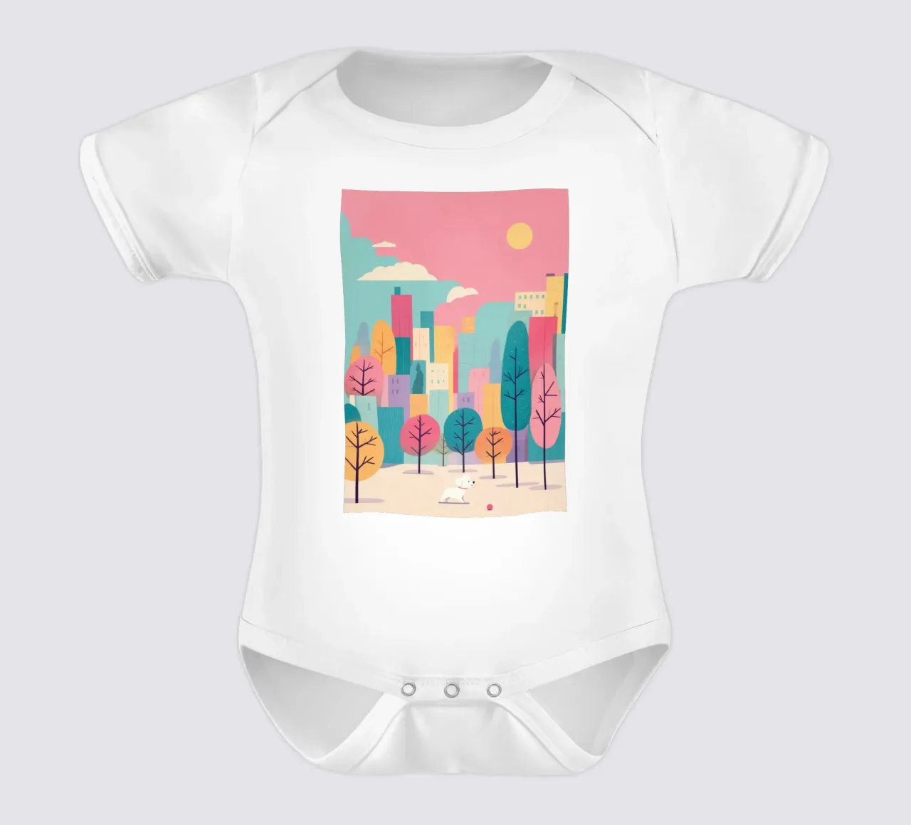 Fetch in the Park body neonato maniche corte da Kiara