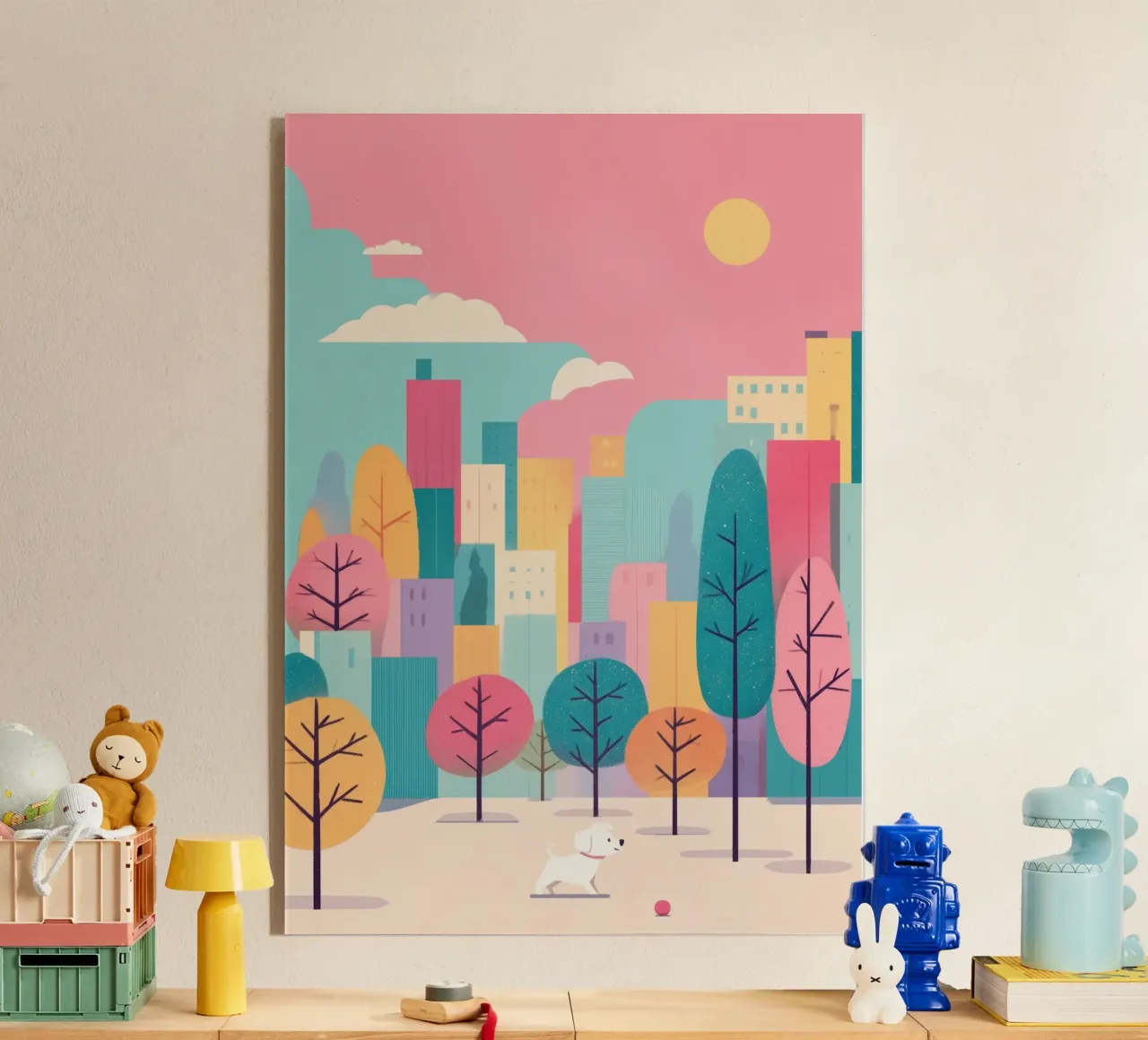 Fetch in the Park plexiglass con Cornice Artbox da Kiara