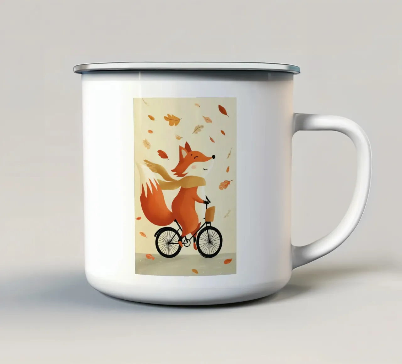Foxy Ride tazza in smalto da Kiara
