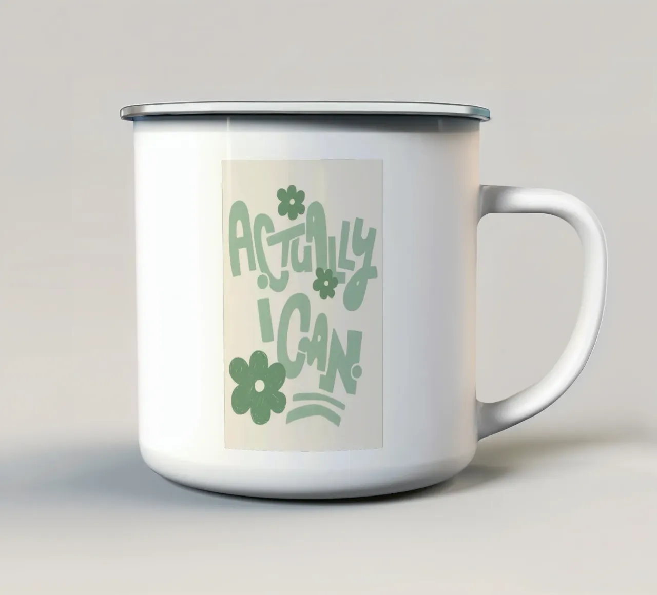 in realtà posso tazza in smalto da art quots shop