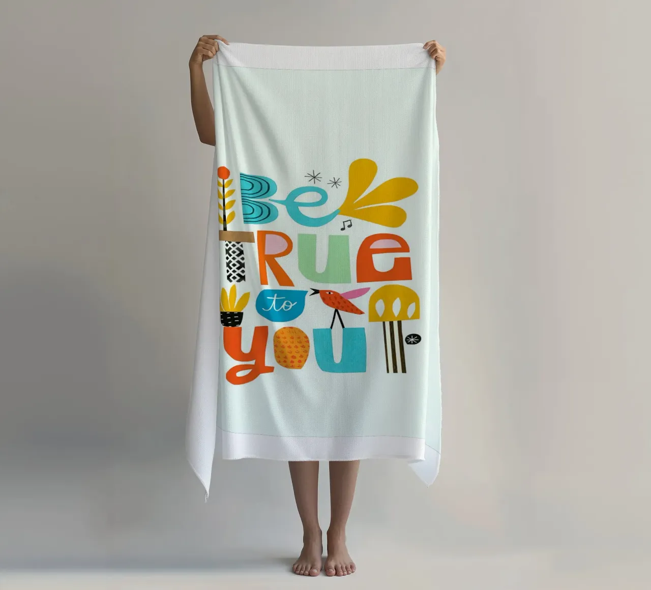 Ti sono fedele telo mare da art quots shop