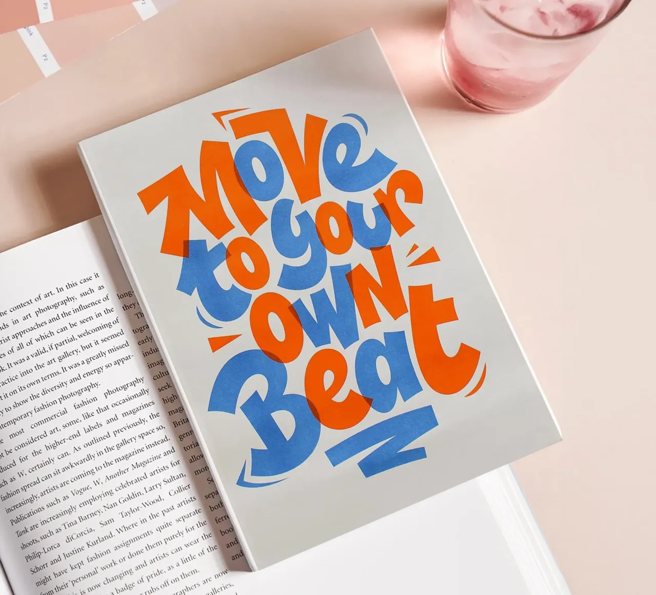 move to your own beat notebook by art quots shop