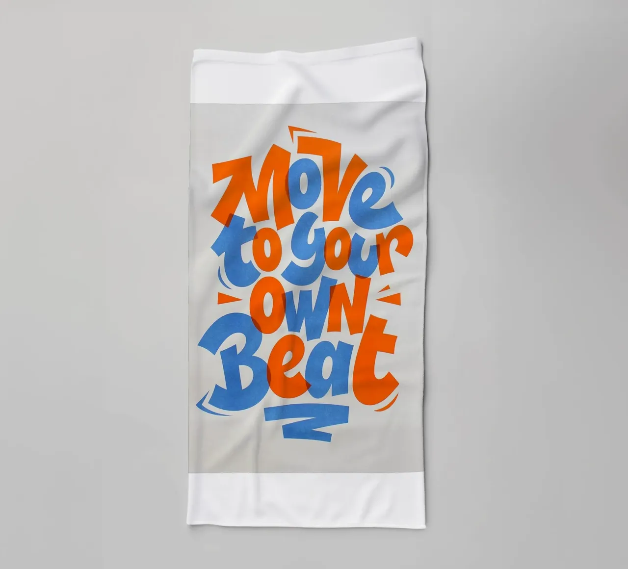 move to your own beat towel by art quots shop