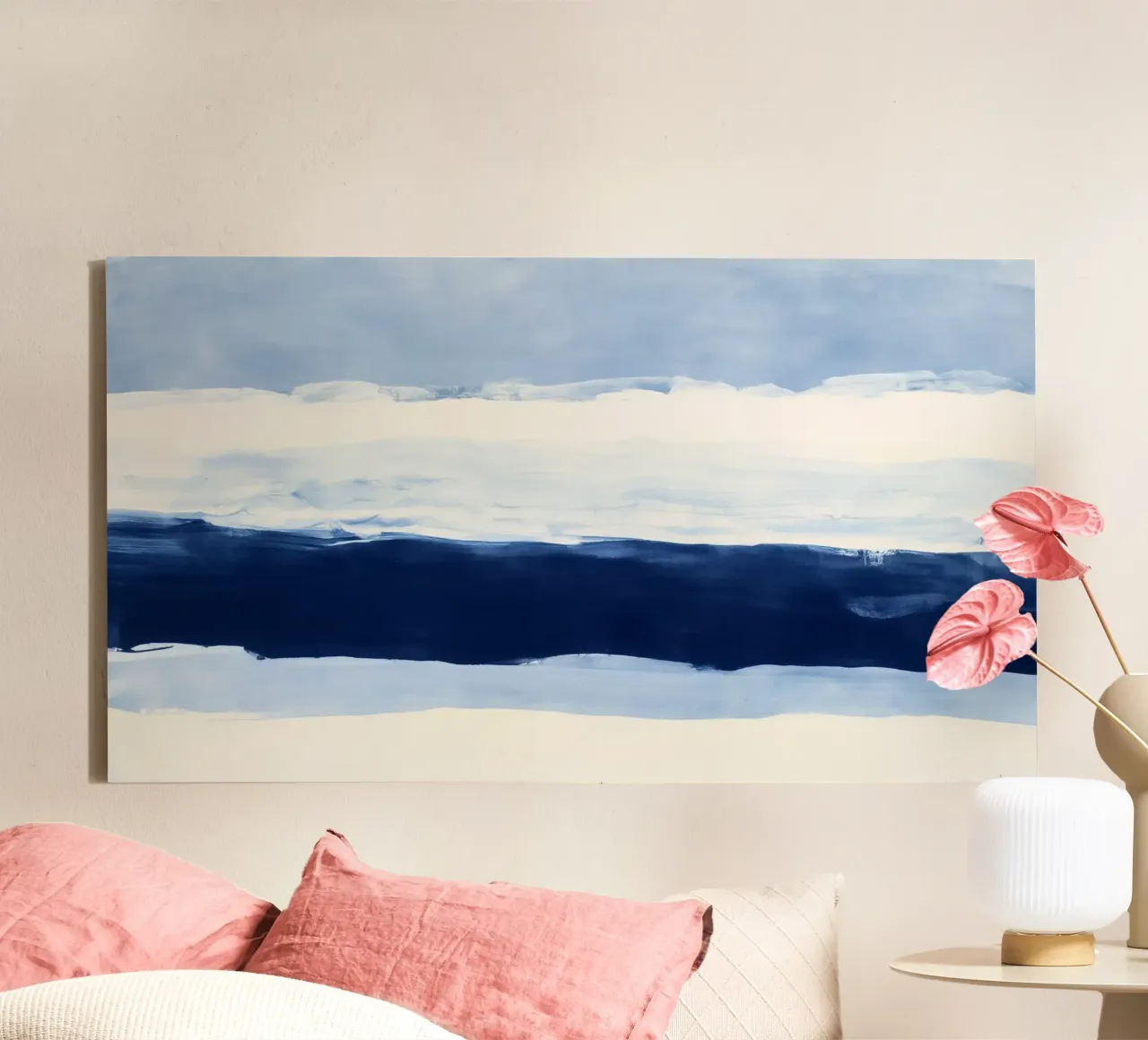 Tide Rhythm canvas with Floater frame by Seed & Signal