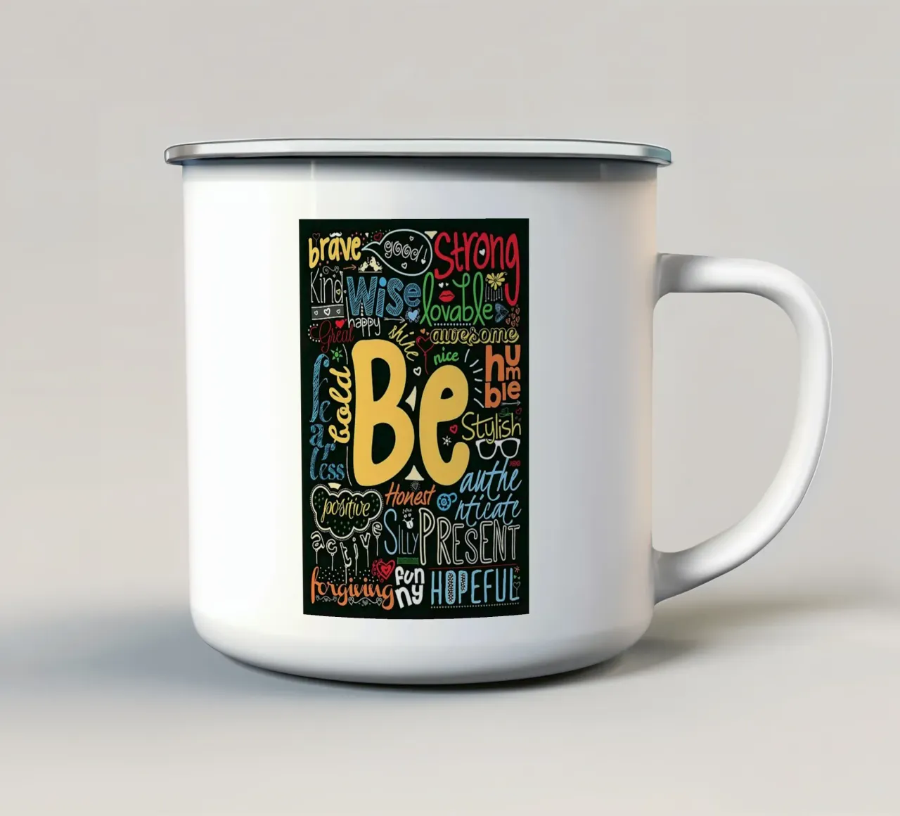 parole di saggezza tazza in smalto da art quots shop