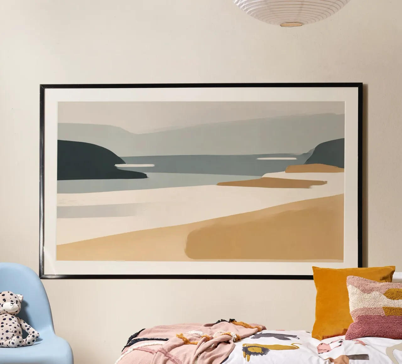 Porto Sabbia poster con telaio in plastica da Seed & Signal