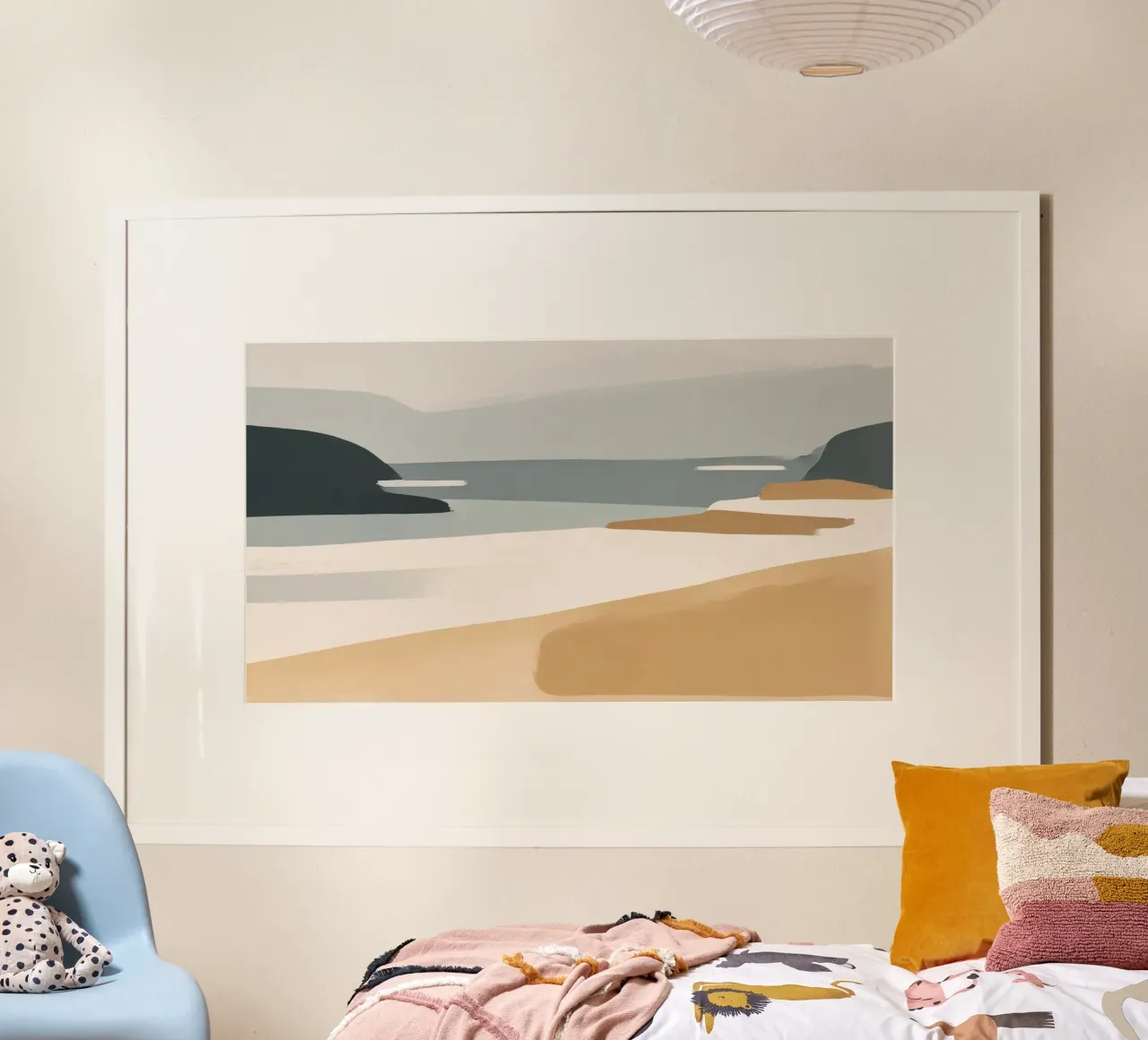 Porto Sabbia poster con telaio in plastica da Seed & Signal