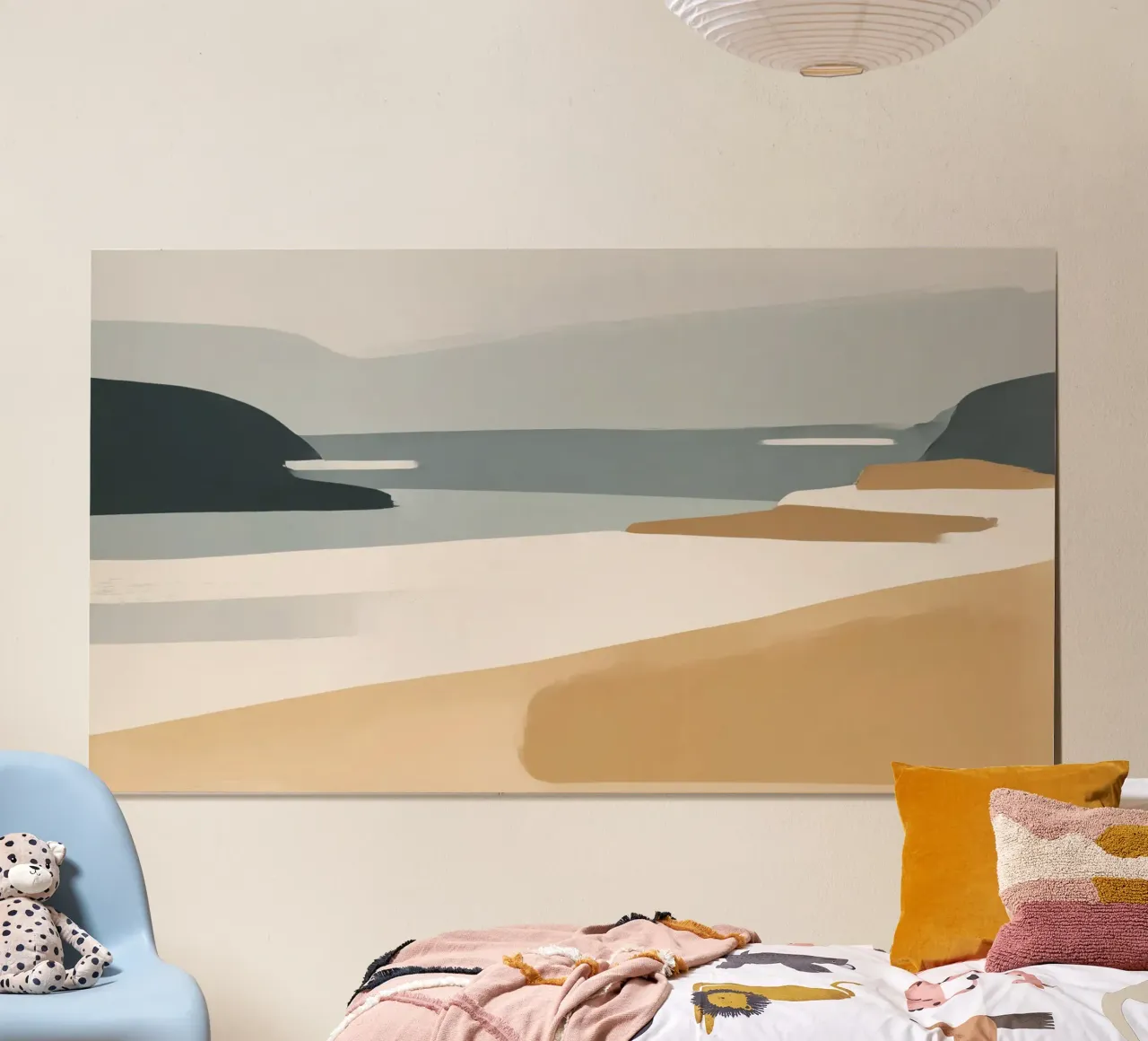Porto Sabbia poster con telaio in plastica da Seed & Signal