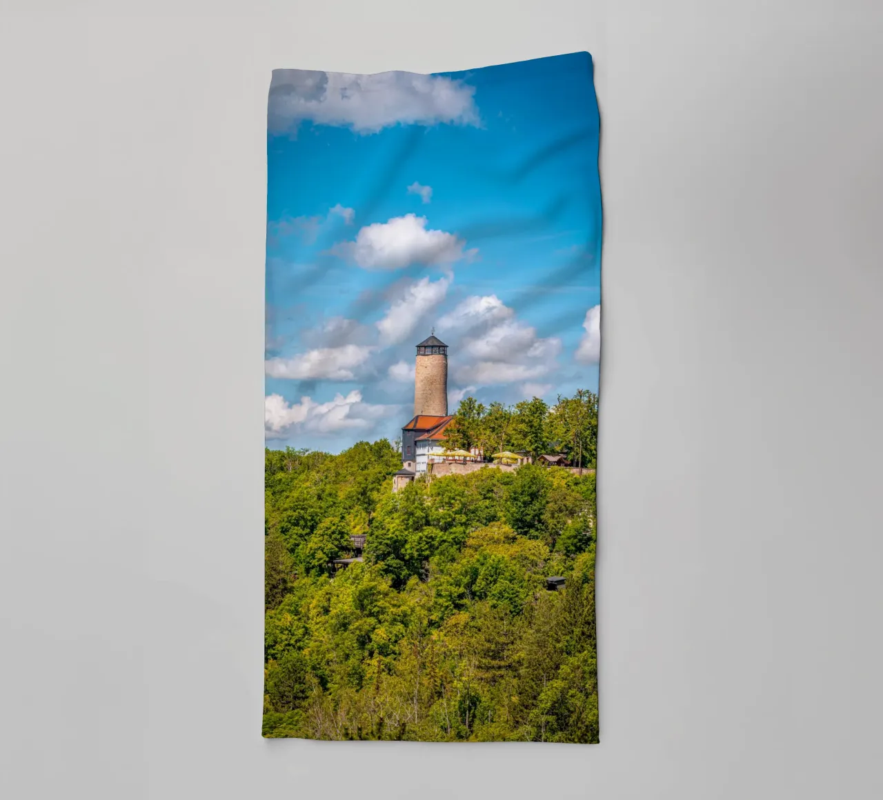 Fox tower in Jena towel by Marcus Beckert | Fotografie