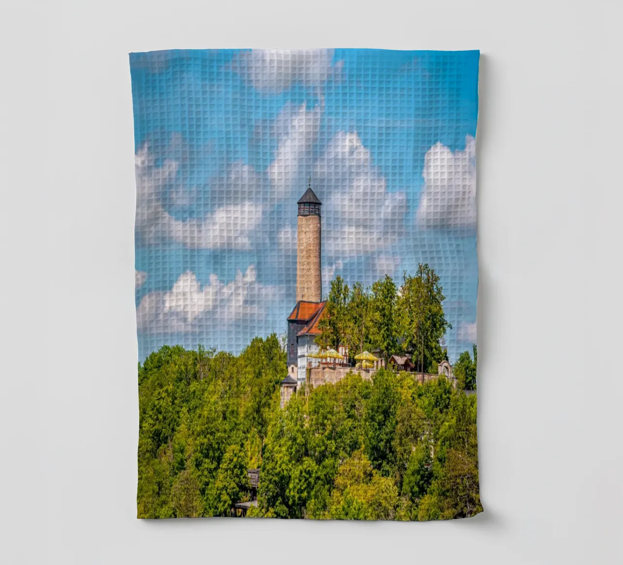Fuchsturm in Jena Geschirrtuch von Marcus Beckert | Fotografie