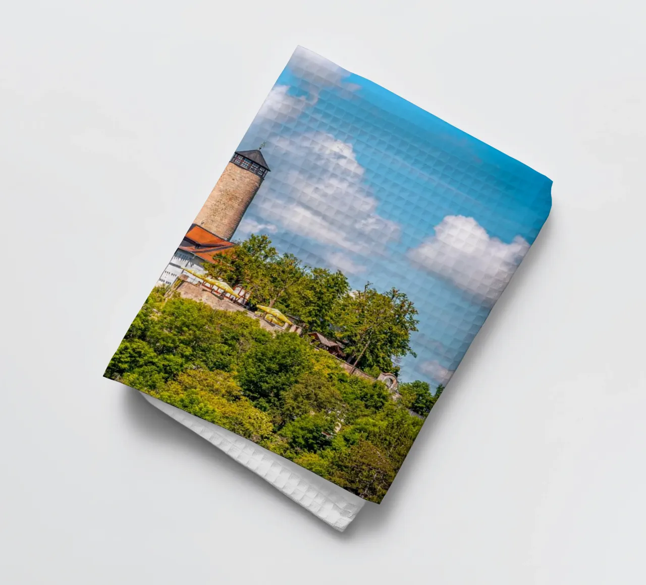 Fuchsturm in Jena Geschirrtuch von Marcus Beckert | Fotografie