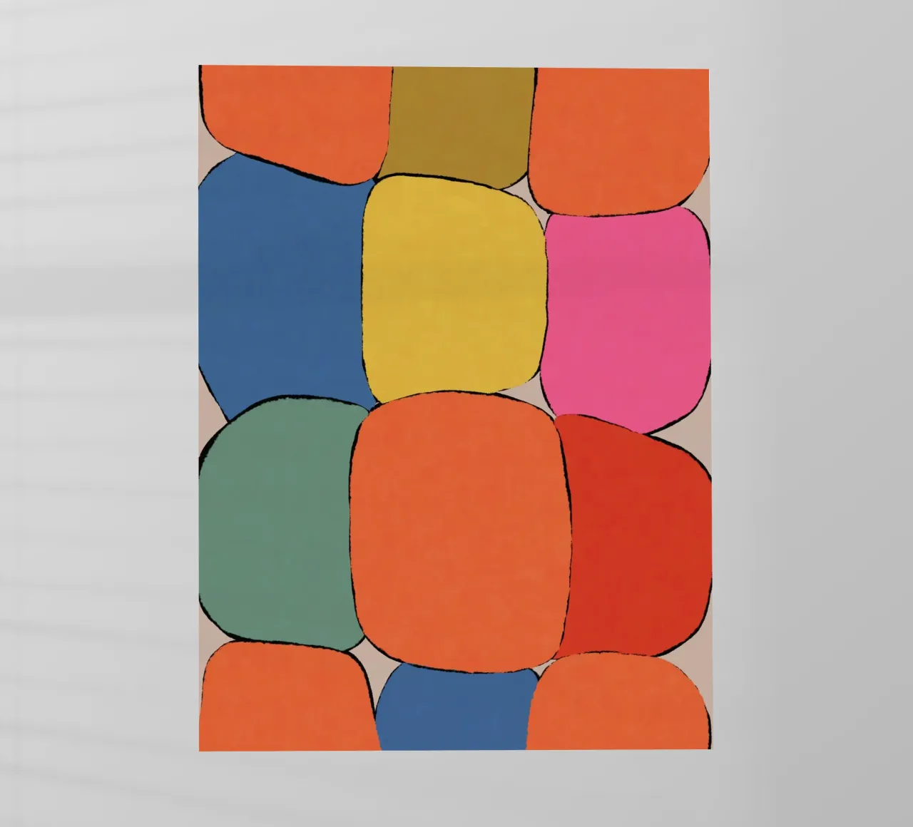 Block pattern fields backlit film by Carinaprint