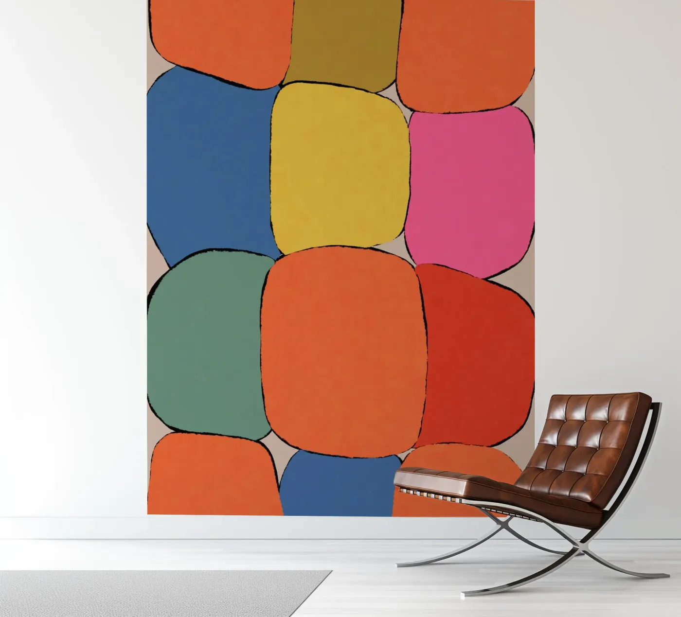 Motifs de blocs Champs papier peint photo de Carinaprint