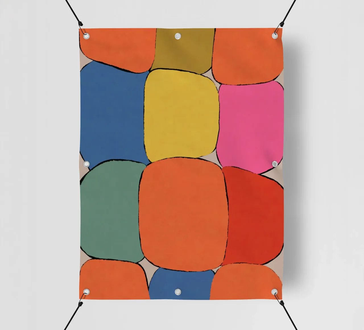 Block pattern fields pvc cover by Carinaprint