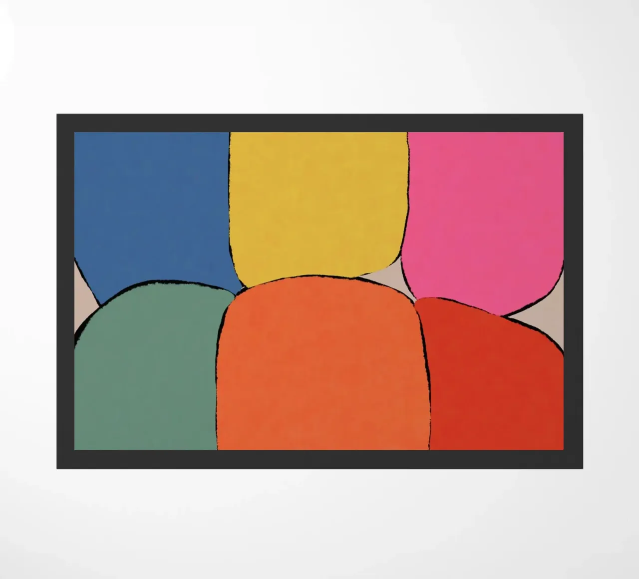 Block pattern fields doormat by Carinaprint