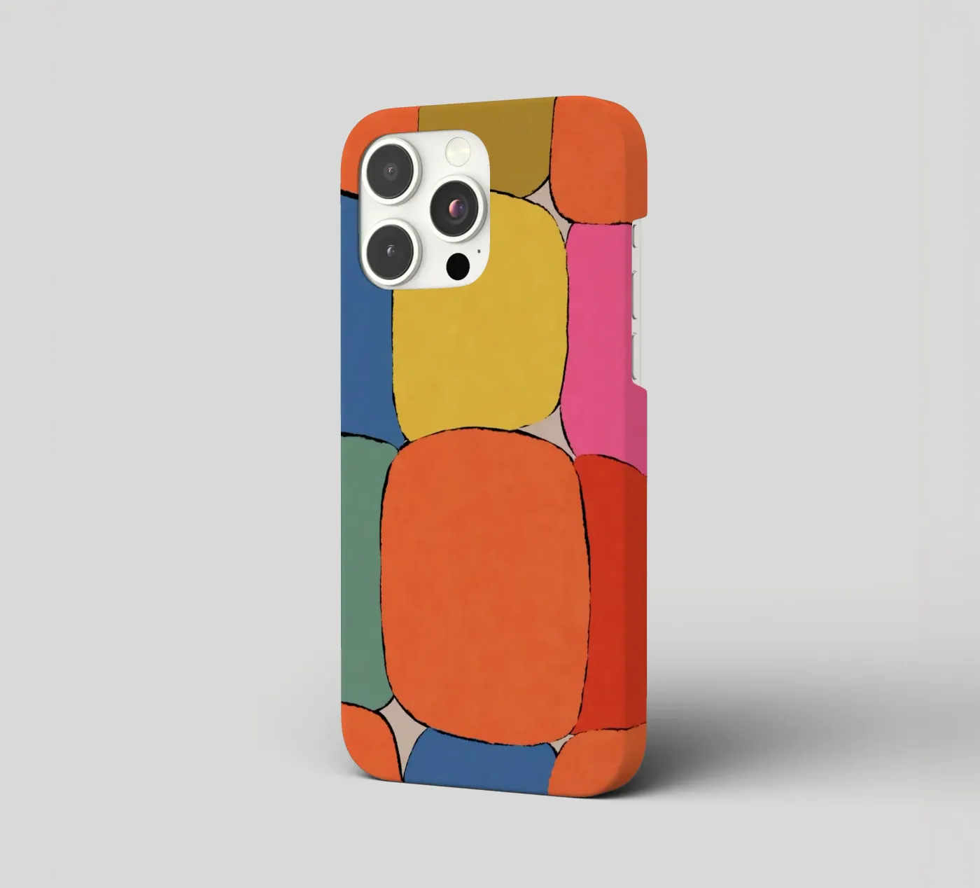 Block pattern fields iphone case by Carinaprint