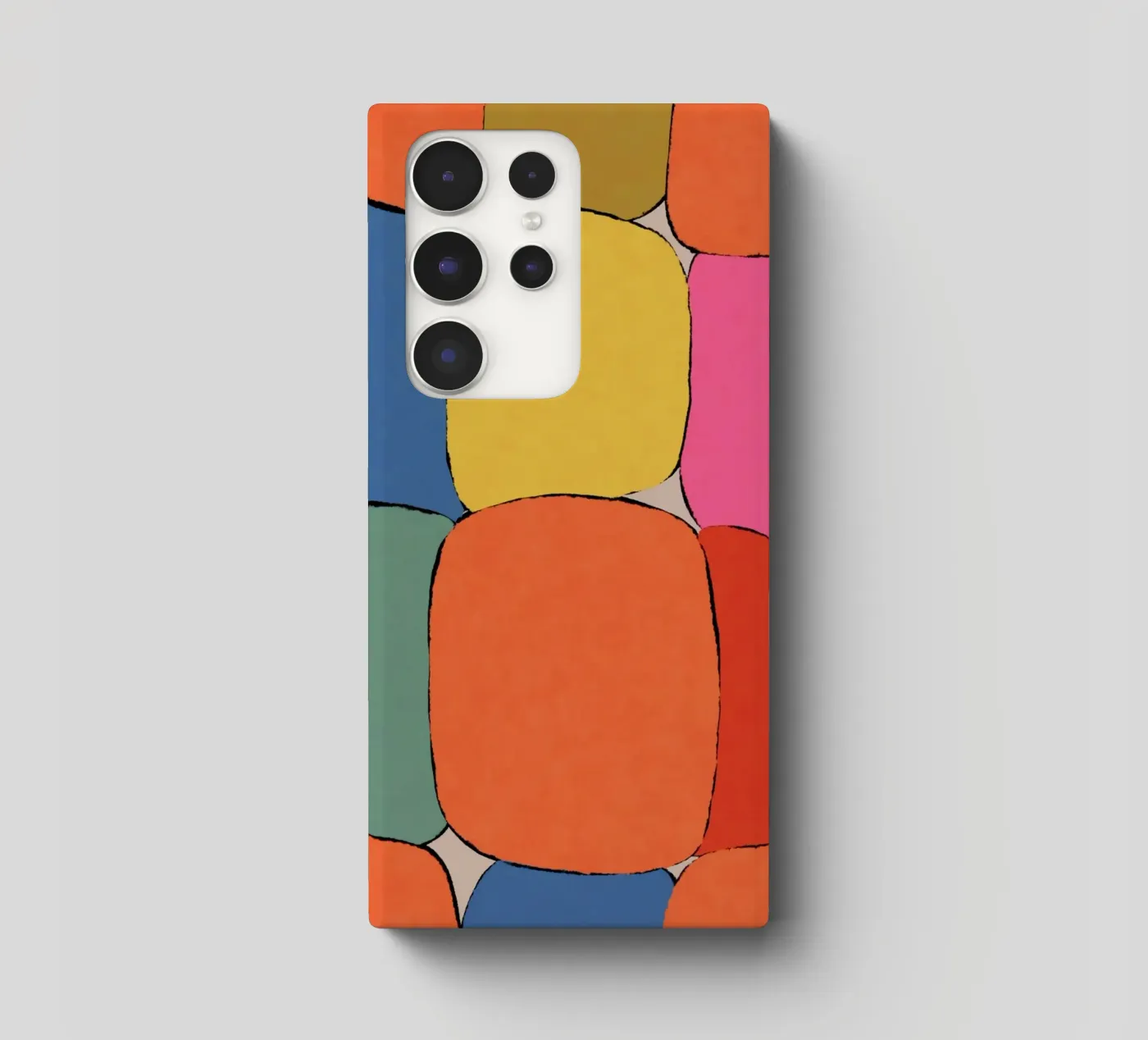 Block pattern fields samsung hoesje van Carinaprint