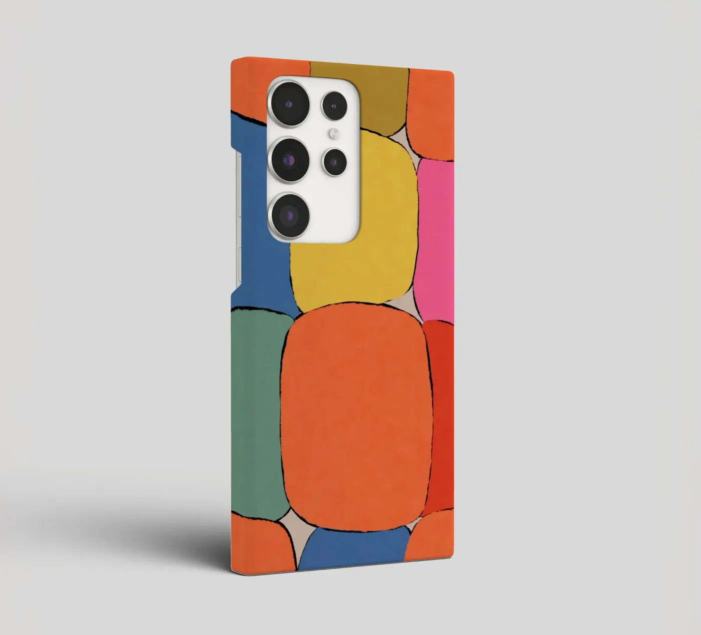 Block pattern fields samsung hoesje van Carinaprint