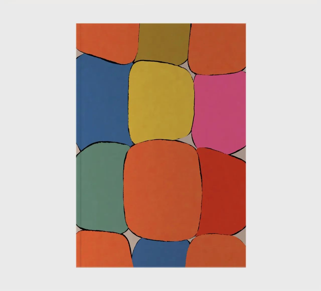 Block pattern fields notebook by Carinaprint