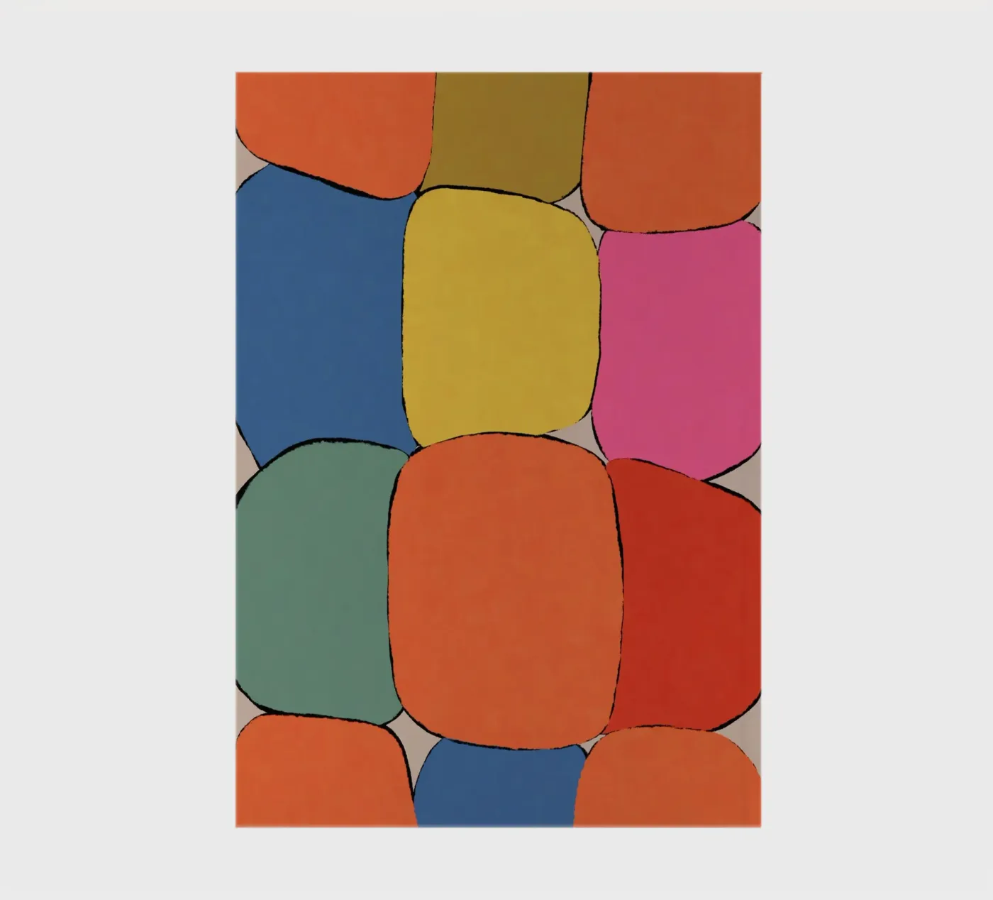 Block pattern fields notebook by Carinaprint