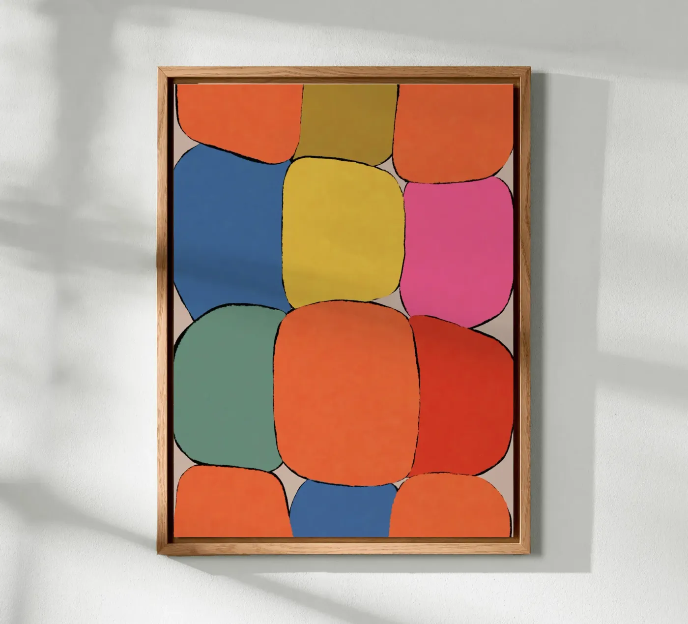 Block pattern fields Forex-Platte von Carinaprint