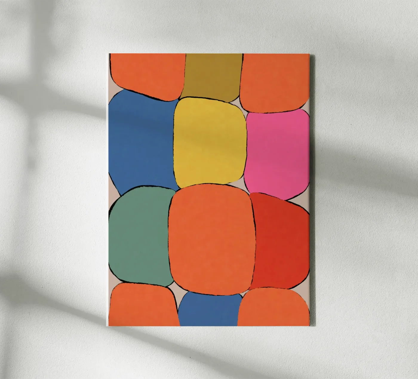 Block pattern fields canvas by Carinaprint